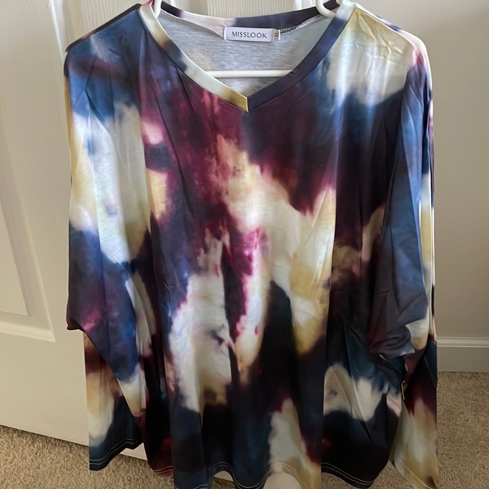 MissLook Long Sleeve V Neck